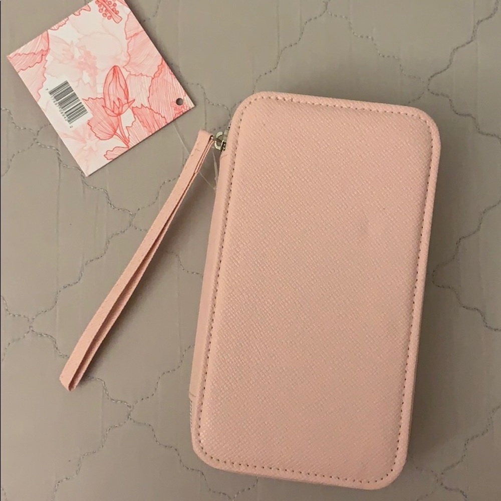 Pink Wallet Wristlet